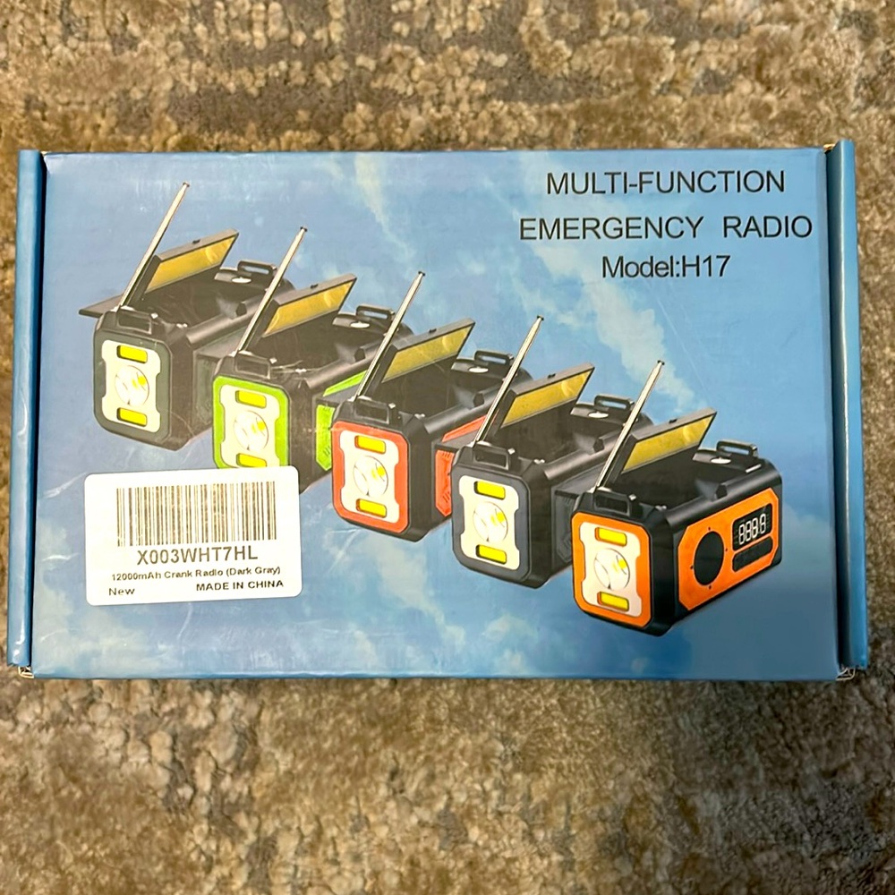 Multi-function emergency radio